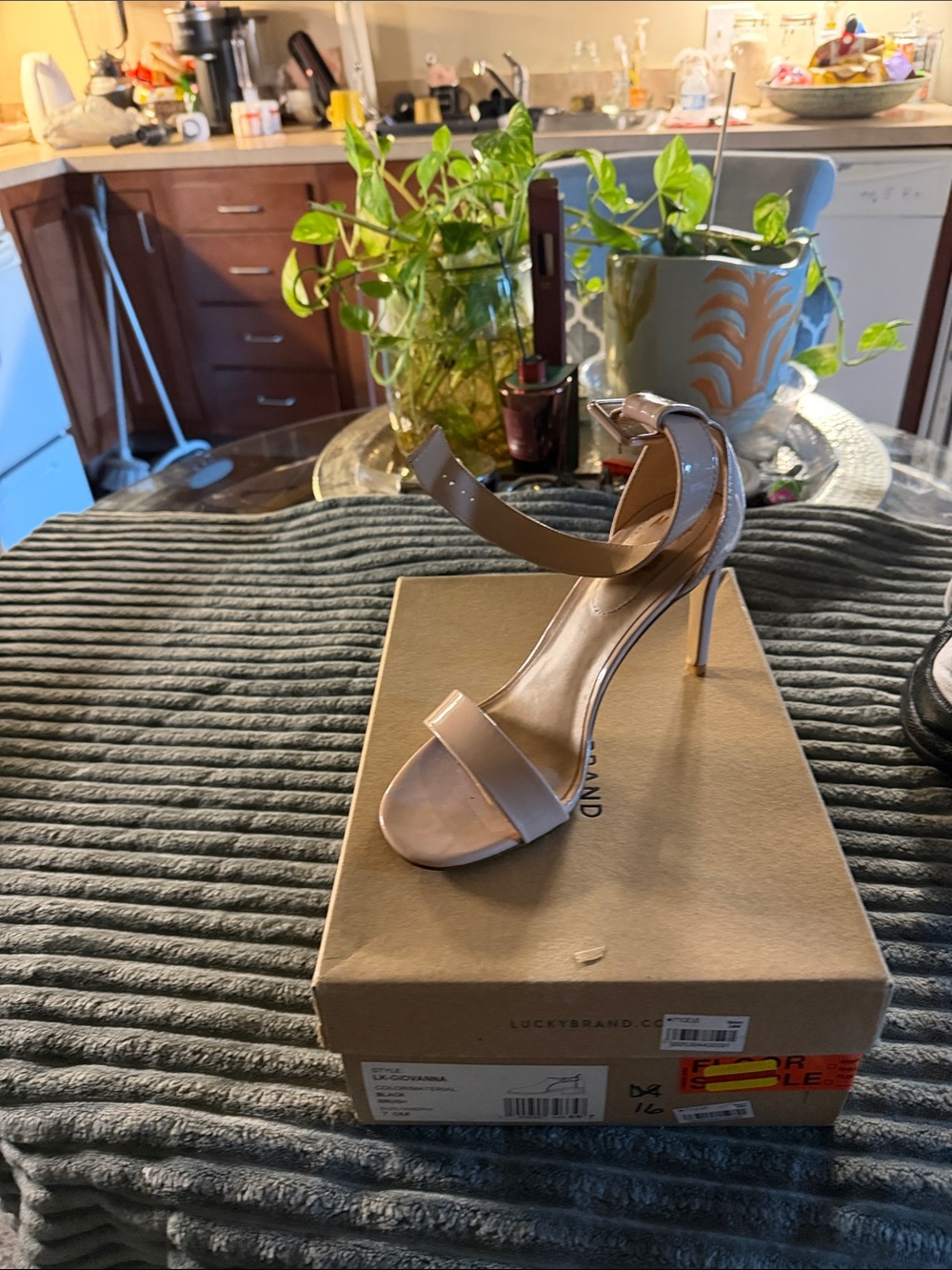 Mix It Nude Blush Ankle-Strap Stiletto Sandals